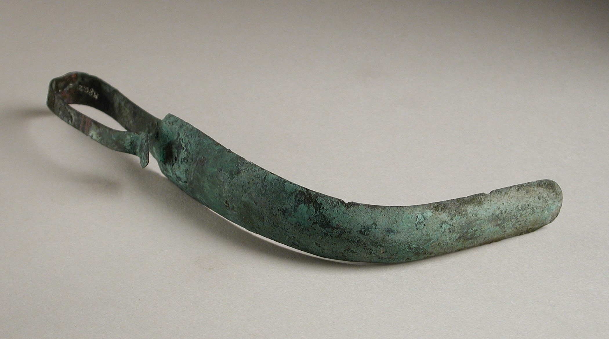 Image of a strigil used  during ancient wrestling matches in Greece